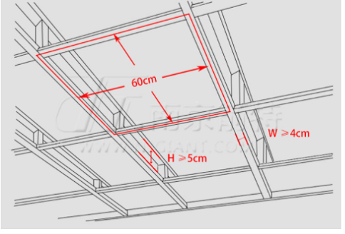 Star lighting effect with sound absorbing material