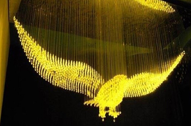 fiber optic chandelier