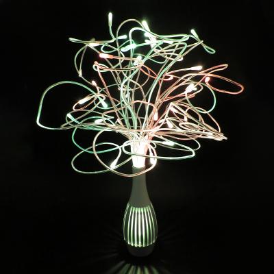 Decorative Fiber Optic Vase Lamp